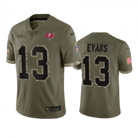 Camiseta Hombre NFL Tampa Bay Buccaneers Mike Evans 13 Olive 2022 Salute To Service Camiseta Hombre NFL Tampa Bay Buccaneers Mike Evans 13 Olive 2022 Salute To Service
